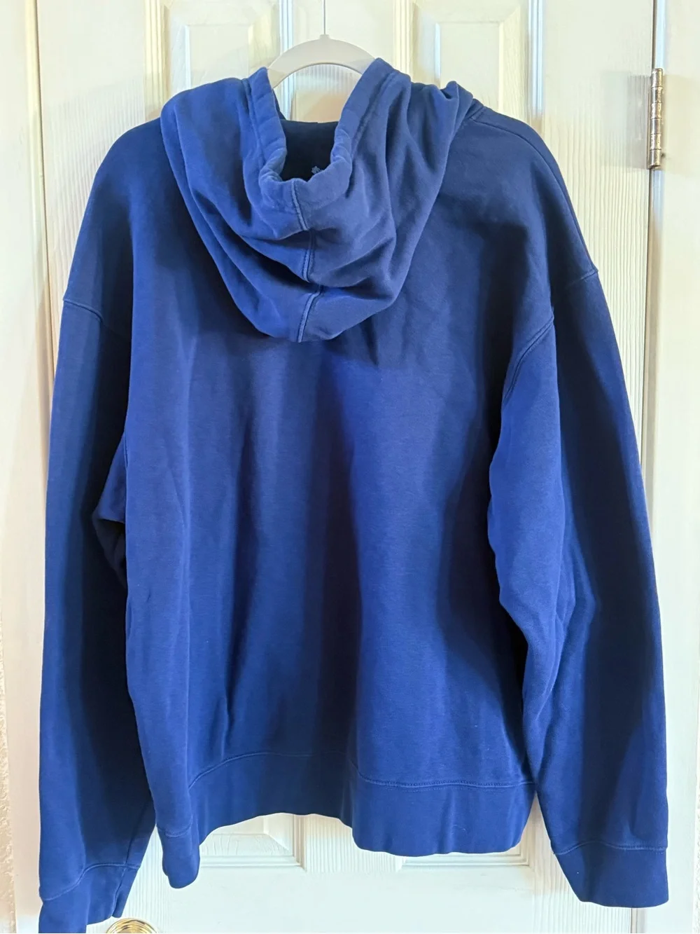 adidas Navy Blue Logo Pullover Hoodie Sweatshirt XXL